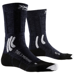 Chaussettes X-Socks Trek X Merino bleu foncé MIDNIGHT BLUE/ARCTIC WHITE