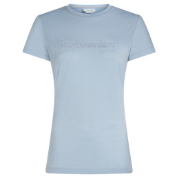 T-shirt fonctionnel femme Icebreaker Women M 150 Tech Lite SS Tee IBStitchlin bleu clair Zinc Blue