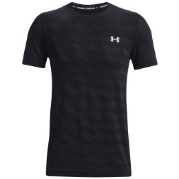 T-shirt fonctionnel homme Under Armour Seamless Radial SS vert Black / / Mod Gray