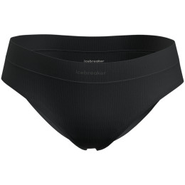 Culotte fonctionnell femme Icebreaker W Mer Rib Lotus Hipster noir Black