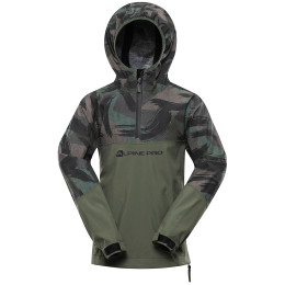 Veste softshell enfant Alpine Pro Gibbo green olivine