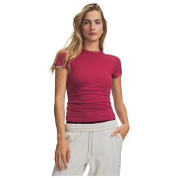 T-shirt femme Under Armour Motion Fitted SS bordeau