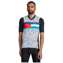 Chemise cycliste homme Kilpi Rival rose / turquoise / noir black