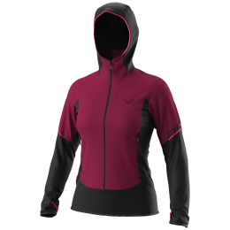 Veste femme Dynafit Traverse Alpha Hooded Jkt W noir / violet 6211 - beet red/0910