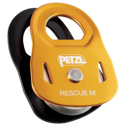 Poulie Petzl Rescue M jaune / noir Yellow