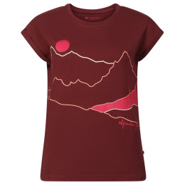 T-shirt femme Alpine Pro Nogera bordeau WINETASTING VARIANTA PA