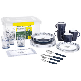 Set de vaisselle Brunner All Inclusive Blue Ocean blanc
