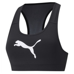 Soutien-gorge sport Puma Mid Impact 4Keeps Graphic Bra PM noir / blanc black
