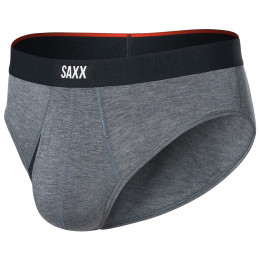 Slip homme Saxx Vibe Xtra Soft Comfort Brief Fly gris dark grey heather