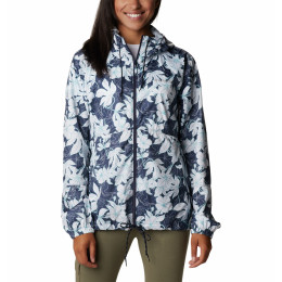 Veste femme Columbia Flash Forward Printed Windbreaker bleue Nocturnal Lakeshore Floral Print