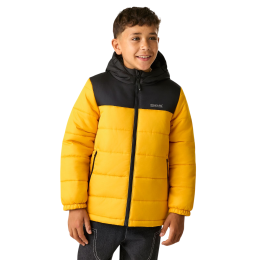 Veste d'hiver enfants Regatta Lofthouse Black/Mustard jaune / noir Black/Mustard Seed