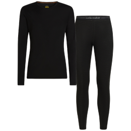 Ensemble fonctionnel homme Icebreaker M 175 Everyday LS Crewe and Leggings Set noir Black