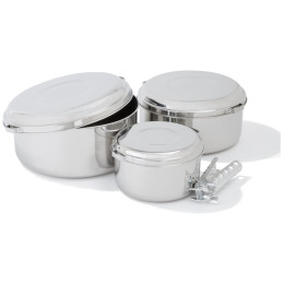 Set de vaisselle MSR Alpine 4 Pot Set argenté