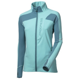 Veste polaire fonctionnelle femme Progress Bona bleue modrozelená