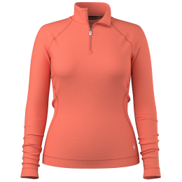 T-shirt fonctionnel femme Smartwool W Classic Thermal Merino Base Layer 1/4 Zip corail CORAL REEF