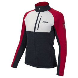 Veste polaire fonctionnelle femme Swix Infinity bleu / rouge / blanc Dark Navy/Swix Red