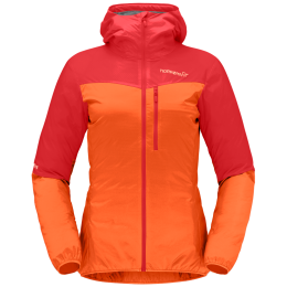 Veste femme Norrona falketind aero60 Zip Hood rouge Arednalin