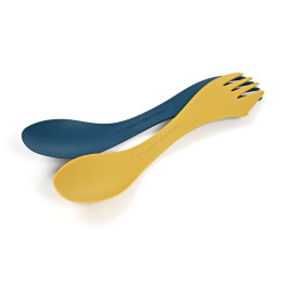 Couverts Light My Fire Spork Medium 2-pack bleu / jaune Mustyyellow/Hazyblue