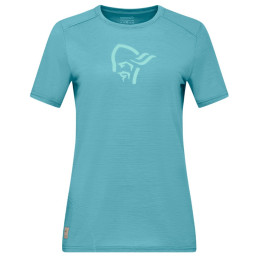 T-shirt femme Norrona femund equaliser merino T-shirt bleu clair Brittany Blue