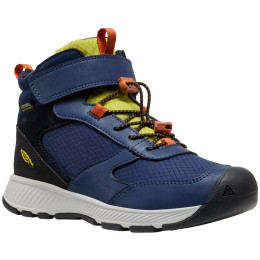 Chaussures enfant Keen Skua Mid Wp Youth bleu naval academy/rogue green