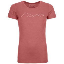 T-shirt femme Ortovox Merino Mountain Ts W rose blush