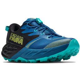 Chaussures enfant Hoka Speedgoat 7 Big Kids Black/Night Glow Blue bleu / noir Black / Night Glow Blue