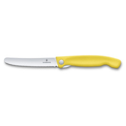 Coteau pliant Victorinox Swiss Classic - vlnkové ostří jaune Yellow