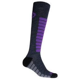 Chaussettes hautes Sensor Zero Merino gris / violet