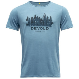 T-shirt fonctionnel homme Devold Ørnakken Merino 130 Tee Man bleu clair Moon