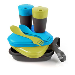 Vaisselle Light My Fire Pack´n Eat Kit bleu / vert Lime/CyanBlue