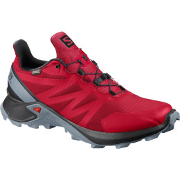 Chaussures homme Salomon Supercross Gtx rouge BarbadosCherry/Black/FlintStone