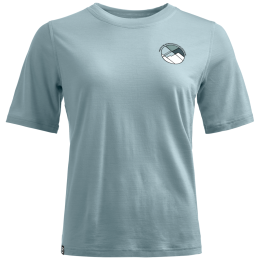 T-shirt femme Ortovox 140 Cool Round Landscape T-shirt gris Glacier Grey
