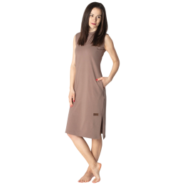 Robe femme Drexiss Maxišaty Coffee