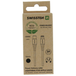 Câble données et chargement Swissten USB-C/LIGHTNING