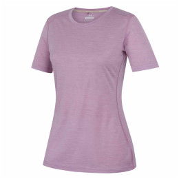 T-shirt femme MOOA Merino Lyolite 150 Short rose pale orchid