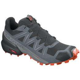 Chaussures homme Salomon Speedcross 5 (2020) noir / gris Black/StormyWeather/RedOrange
