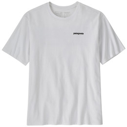 T-shirt homme Patagonia P-6 Logo Responsibili Tee blanc White