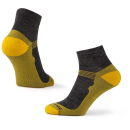 Chaussettes Zulu Merino Lite gris / jaune grey/yellow