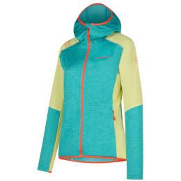 Veste polaire fonctionnelle femme La Sportiva Existence Hoody W bleu / vert Lagoon/Green Banana