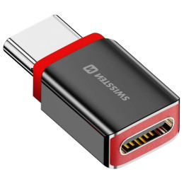 Adaptateur Swissten Dataguard With Data Blocking USB-C (Male) / USB-C (Female)