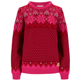Pull femme Dale of Norway Vilja Fem Sweater rose Redrose Allium Raspberry