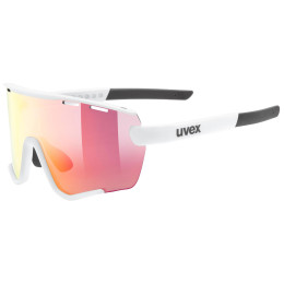 Lunettes soleil Uvex Sportstyle 236 Small Set blanc White Mat / Mirror Red