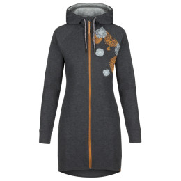 Sweat-shirt femme Loap Ecara noir / orange TapShoeOrangeMelange