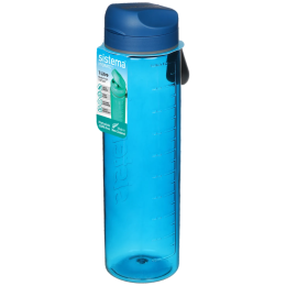 Bouteille Sistema Hydrate Tritan Flip Top 1 l bleue