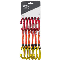 Set dégaines Climbing Technology Fly-weight EVO 12 cm DY 6 ks rouge / jaune red/gold