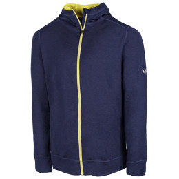 Sweat-shirt homme Zulu Merino Hoodie Full Zip bleue Navy
