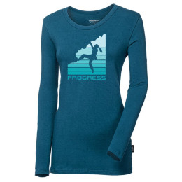 T-shirt fonctionnel femme Progress Sonja Boulder bleu petrol