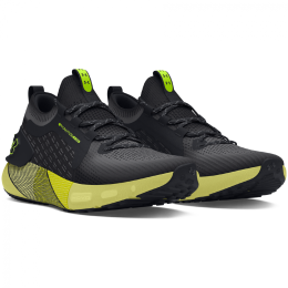 Chaussures running Under Armour HOVR Phantom 3 SE FD noir / jaune Black/TitanGray/HighVisYellow