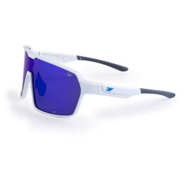 Lunettes soleil 3F Current blanc / bleu