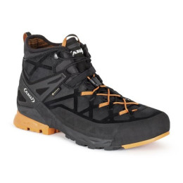 Bottes randonnée Aku Rock Dfs Mid Gtx vert Black/Orange